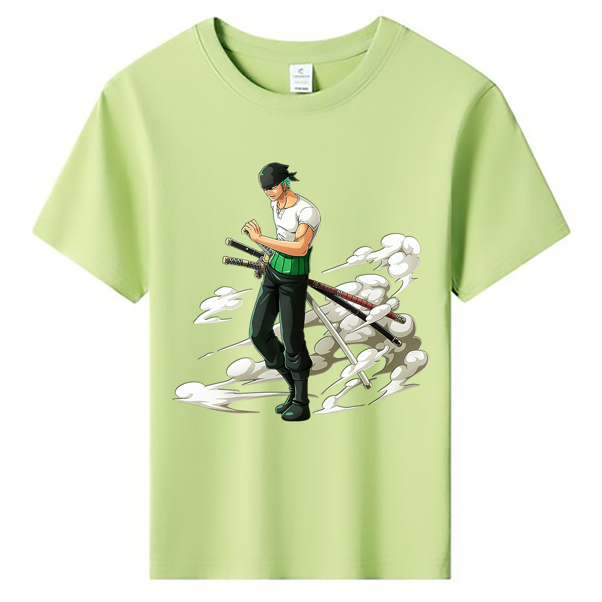 ワンピース ロロノア・ゾロ ONE PIECE Roronoa Zoro 綿100％キッズTシャツ（フロントプリント）